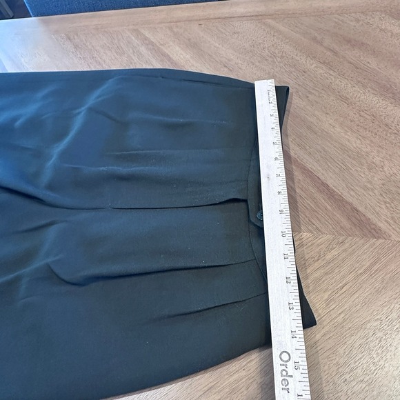 Kasper ASL Petite Black Leopard Trim Double Breasted Blazer Pants Suit Set 6P - Picture 8 of 13